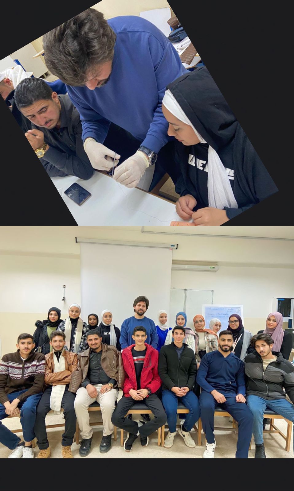 ورشه تدريبيه حول خياطه الجروح