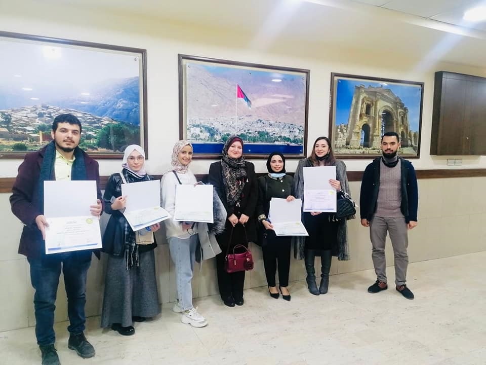  جامعة الزرقاء - تكريم طلبة قسم هندسة العمارة في نقابة المهندسين