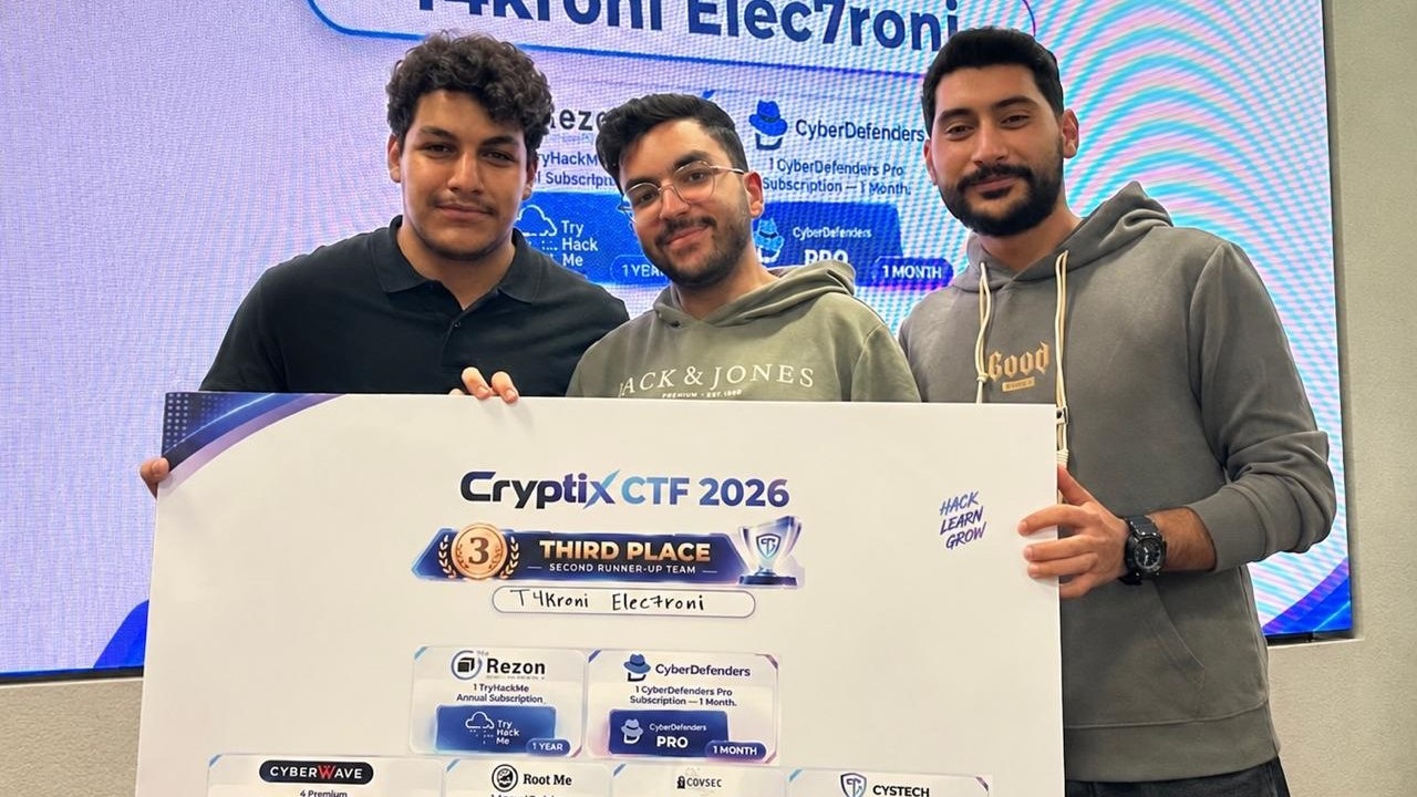 جامعة الزرقاء تحصد المركز الثالث في مسابقة Cryptix CTF للأمن السيبراني
