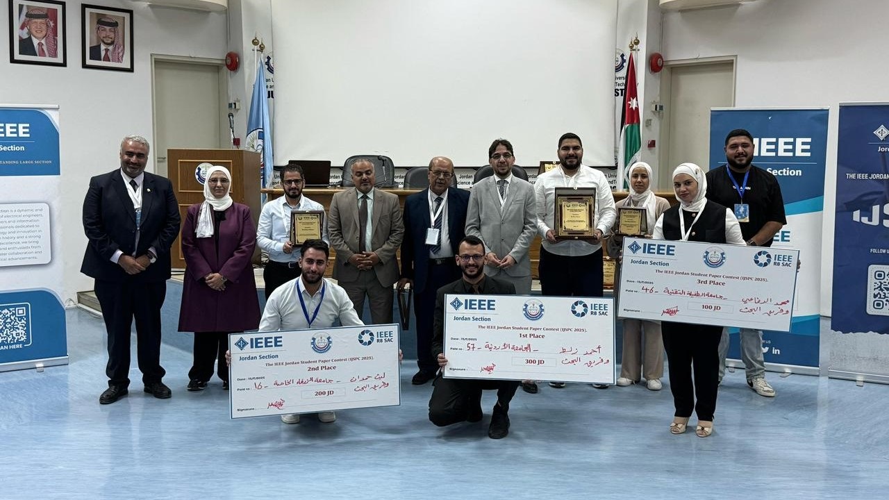 طالب من جامعة الزرقاء يحصد المركز الثاني في مسابقة IEEE لأفضل ورقة بحثية